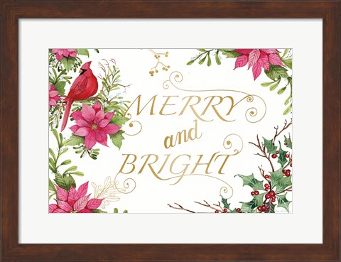 Framed Holiday Happiness VIII Print