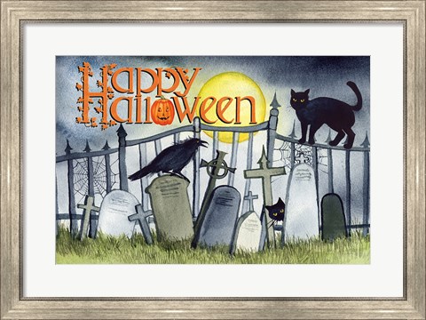 Framed Haunting Halloween Night V Print