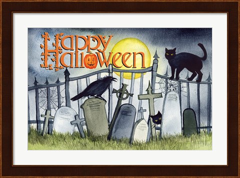 Framed Haunting Halloween Night V Print