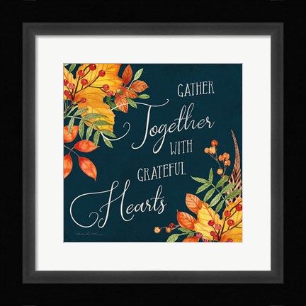 Framed Autumn Splendor V Print