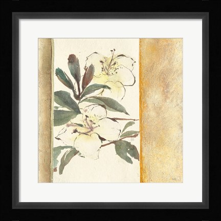 Framed Ochre Rhododendron Print