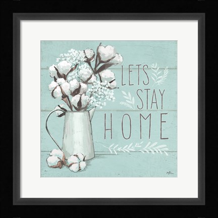 Framed Blessed IV Mint Print