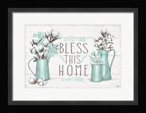 Framed Blessed I Print