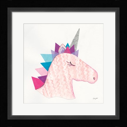Framed Unicorn Power I Print