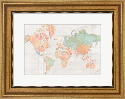 Framed Across the World v5 Print