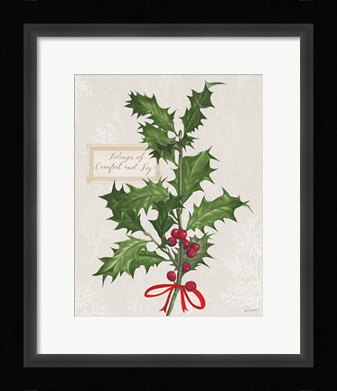 Framed Joyful Tidings VI Print