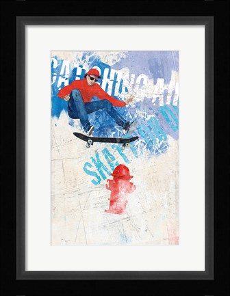 Framed Catching Air I Print