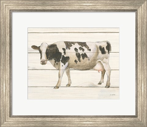Framed Country Cow VI Print
