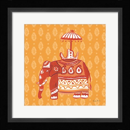 Framed Jeweled Elephant II Print