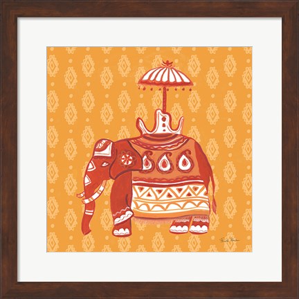 Framed Jeweled Elephant II Print
