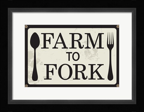 Framed Farm to Fork Print