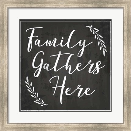 Framed Family Grows Here Print