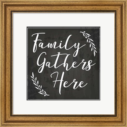Framed Family Grows Here Print