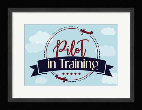 Framed Pilot in Training Print