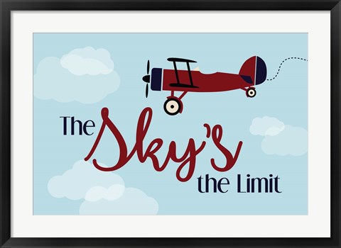 Framed Sky&#39;s the Limit Print