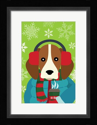 Framed Winter Pet II Print