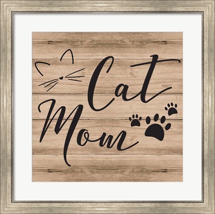 Framed Cat Mom Print