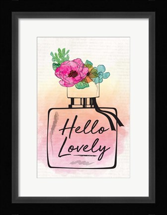 Framed Hello Lovely Print