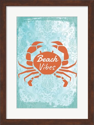Framed Beach Vibes Print