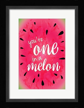 Framed Watermelon I Print
