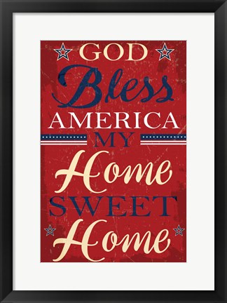 Framed Americana II Print