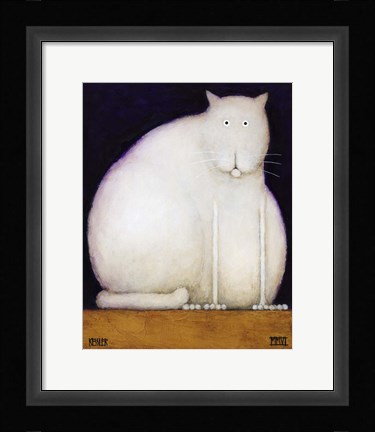 Framed Fat Cat Print
