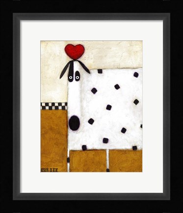 Framed Love Dog Print