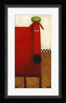 Framed Red Dog II Print