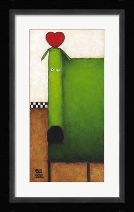 Framed Love Dog II Print