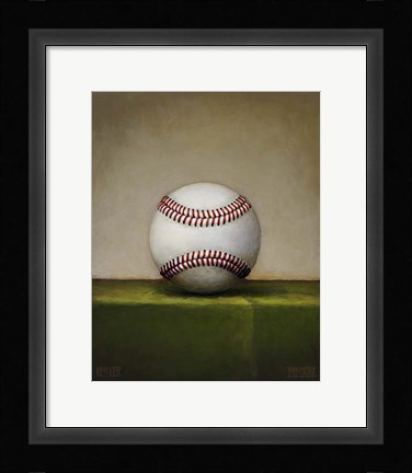 Framed Baseball Print