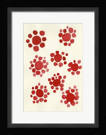Framed Terracota Petals no 1 Print