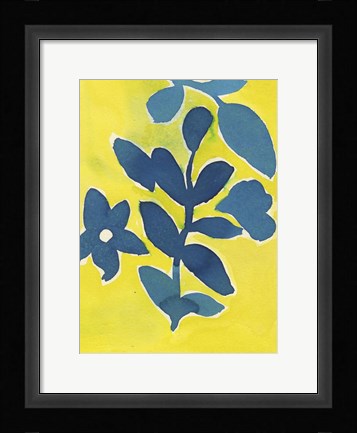 Framed Jardin Amarillo Print