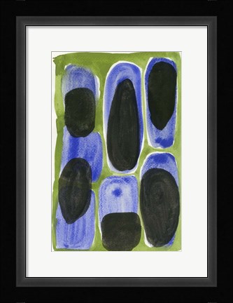 Framed Piedra Negra y Azul Print