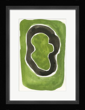 Framed Jade Black Print