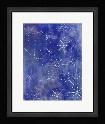 Framed Noche Azul Print