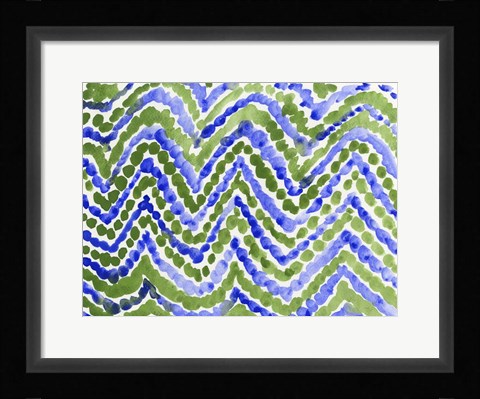 Framed Blue Beads Print