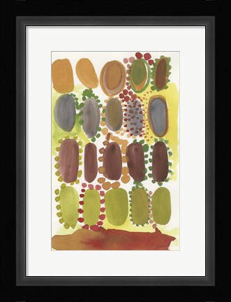 Framed Pebbles and Confetti Print