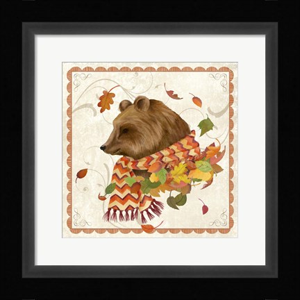 Framed Fall Bear Print