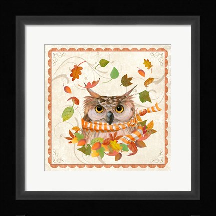 Framed Fall Owl Print