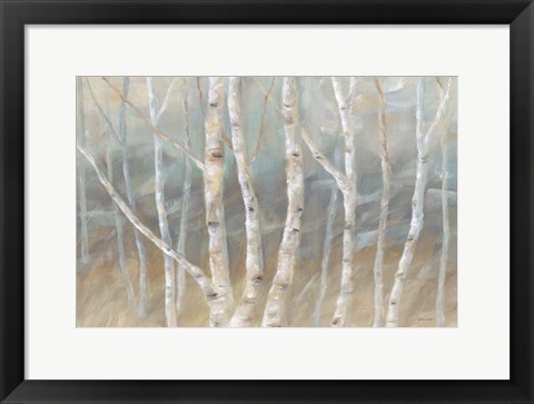 Framed Silver Birch Landscape Print