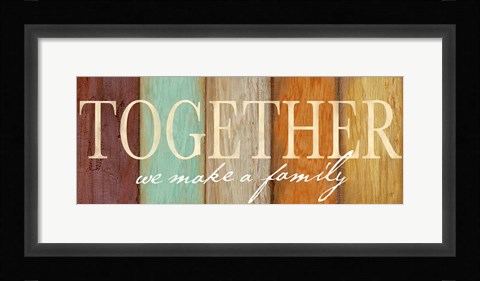 Framed Family Sentiment Sign II Spice Print
