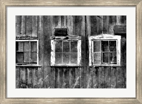 Framed Old Barn Window Print