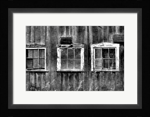 Framed Old Barn Window Print