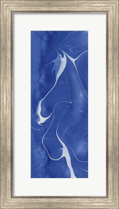 Framed Blue Marble Panel Trio I Print