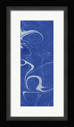 Framed Blue Marble Panel Trio III Print