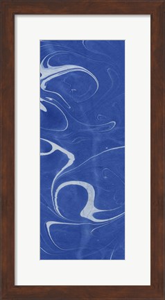 Framed Blue Marble Panel Trio III Print