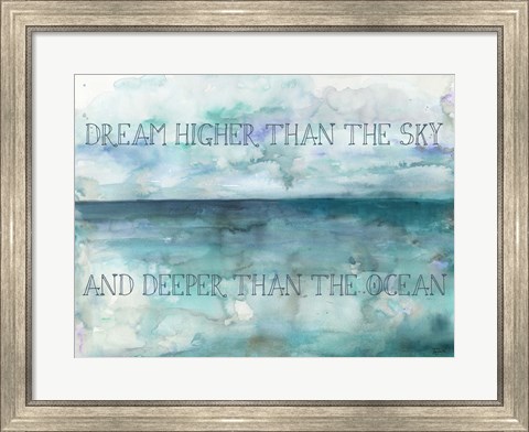 Framed Dream Higher Landscape Print