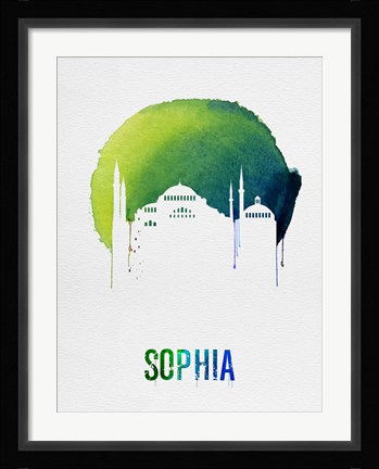 Framed Sophia Landmark Red Print