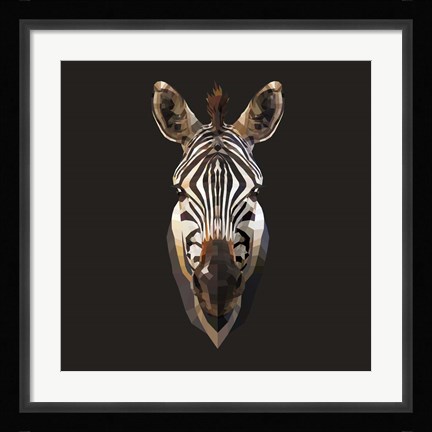 Framed Zebra Print