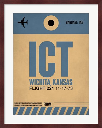 Framed ICT Wichita Luggage Tag I Print